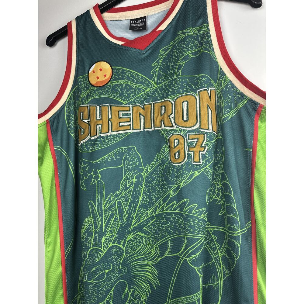 Dragon Ball Z Shenron Basketball Jersey DBZ 07 Patch Embroidered BoxLunch Medium - Picture 3 of 11